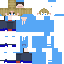 Blue skin: raw texture render