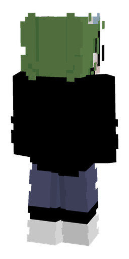 Black skin: body, back render