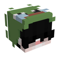 Black skin: head render