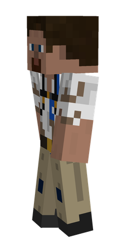 Black skin: body, left side render