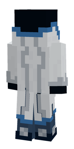 Blue skin: body, back render