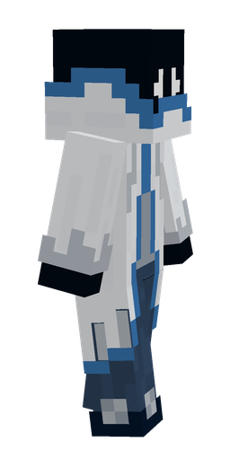 Blue skin: body, right side render