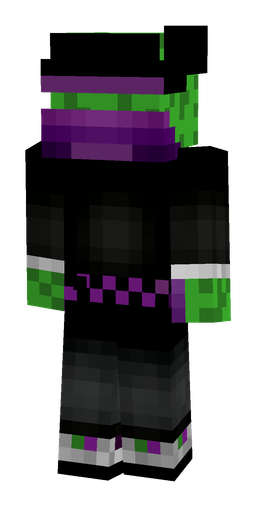 Black skin: body, back render