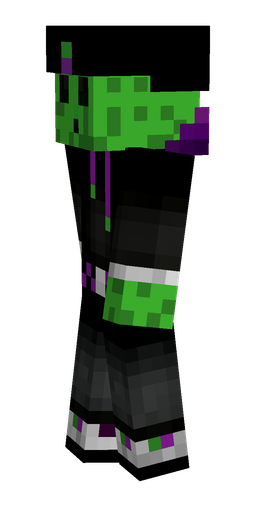 Black skin: body, left side render