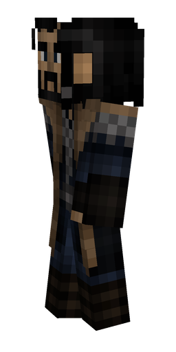 Black skin: body, left side render