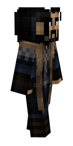 Black skin: body, right side render
