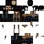 Black skin: raw texture render