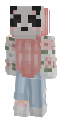 Blue skin: body, back render