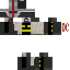Black skin: raw texture render