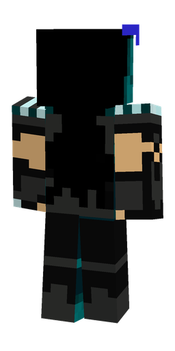 Black skin: body, back render