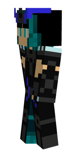Black skin: body, left side render