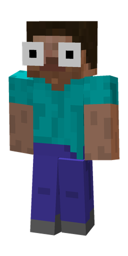 Blue skin: body, back render