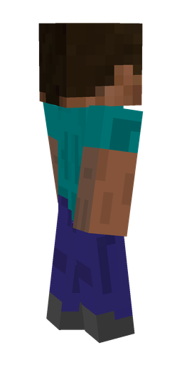 Blue skin: body, left side render