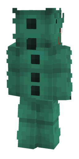 Green skin: body, back render