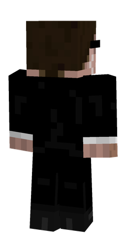 Black skin: body, back render