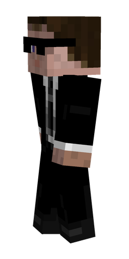 Black skin: body, left side render