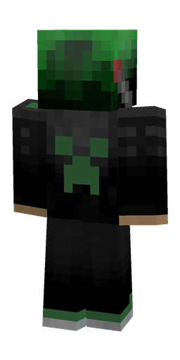 Black skin: body, back render