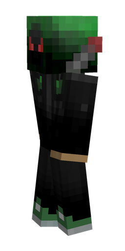 Black skin: body, left side render