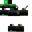 Black skin: raw texture render