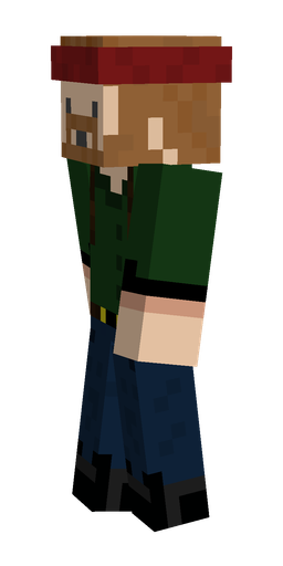 Black skin: body, left side render