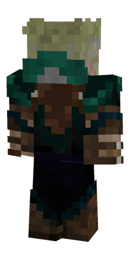 Black skin: body, back render