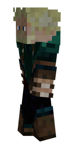 Black skin: body, left side render