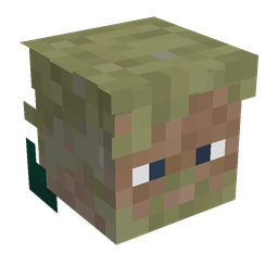 Black skin: head render