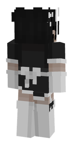 Black skin: body, back render