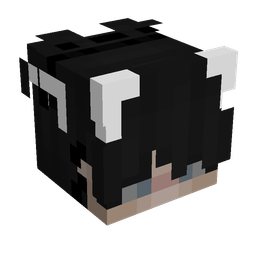 Black skin: head render