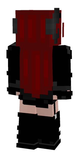 Black skin: body, back render