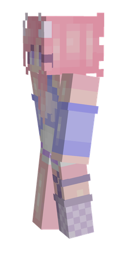 Blue skin: body, left side render