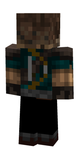 Black skin: body, back render