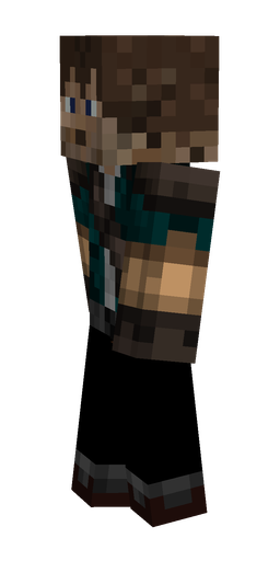 Black skin: body, left side render