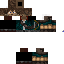 Black skin: raw texture render