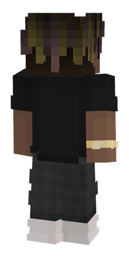 Black skin: body, back render