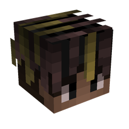 Black skin: head render