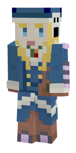 Blue skin: body, front render