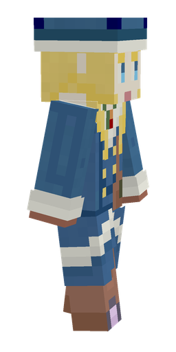 Blue skin: body, right side render