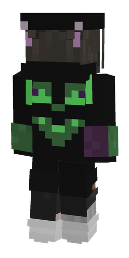 Black skin: body, back render