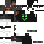 Black skin: raw texture render