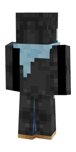 Black skin: body, back render