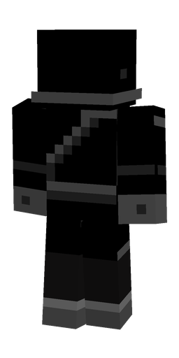 Black skin: body, back render