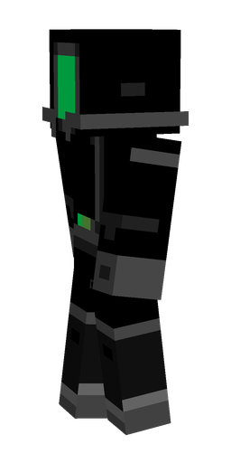 Black skin: body, left side render