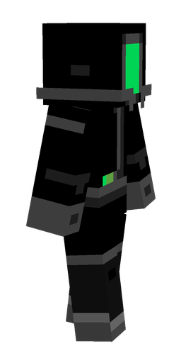 Black skin: body, right side render
