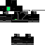 Black skin: raw texture render