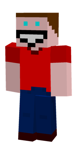 Blue skin: body, front render