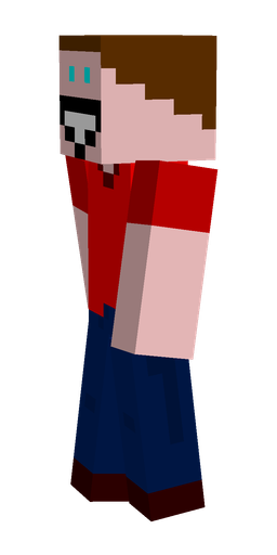 Blue skin: body, left side render