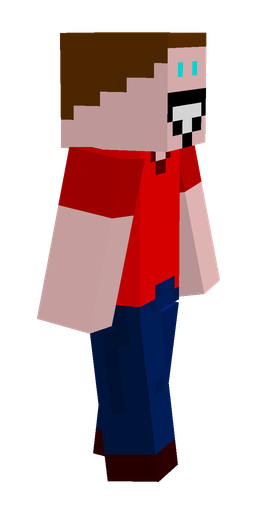 Blue skin: body, right side render