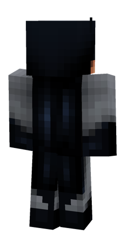 Black skin: body, back render