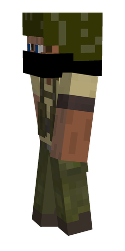 Black skin: body, left side render
